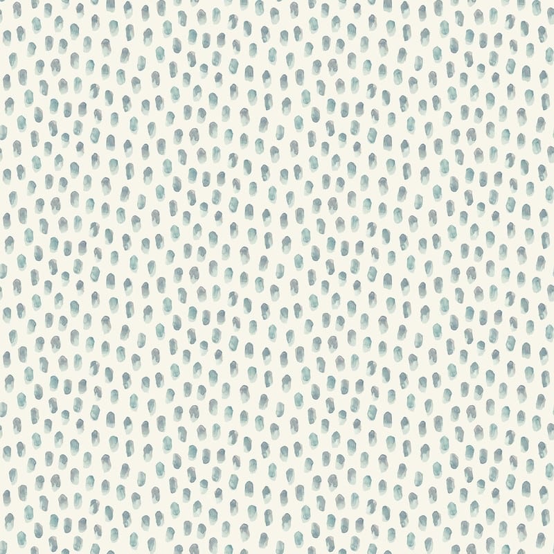 Chesapeake Sand Drips Aqua Painted Dots Wallpaper