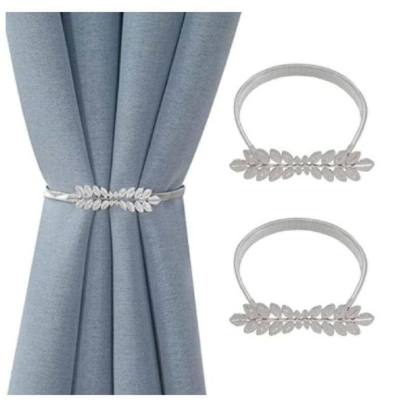 IH Casa Decor Set Of 2 Curtain Tiebacks Fern Silver