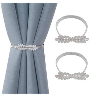 IH Casa Decor Set Of 2 Curtain Tiebacks Fern Silver