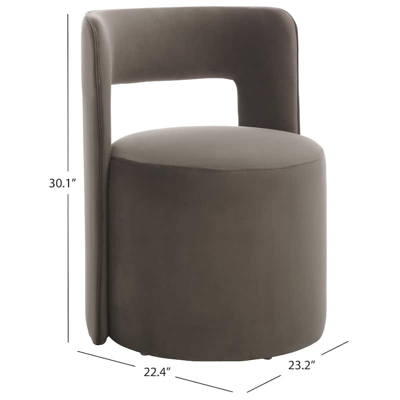 SAFAVIEH Jojo Upholstered Accent Chair, Fully Assembled - 23"W x 22"D x 30"H