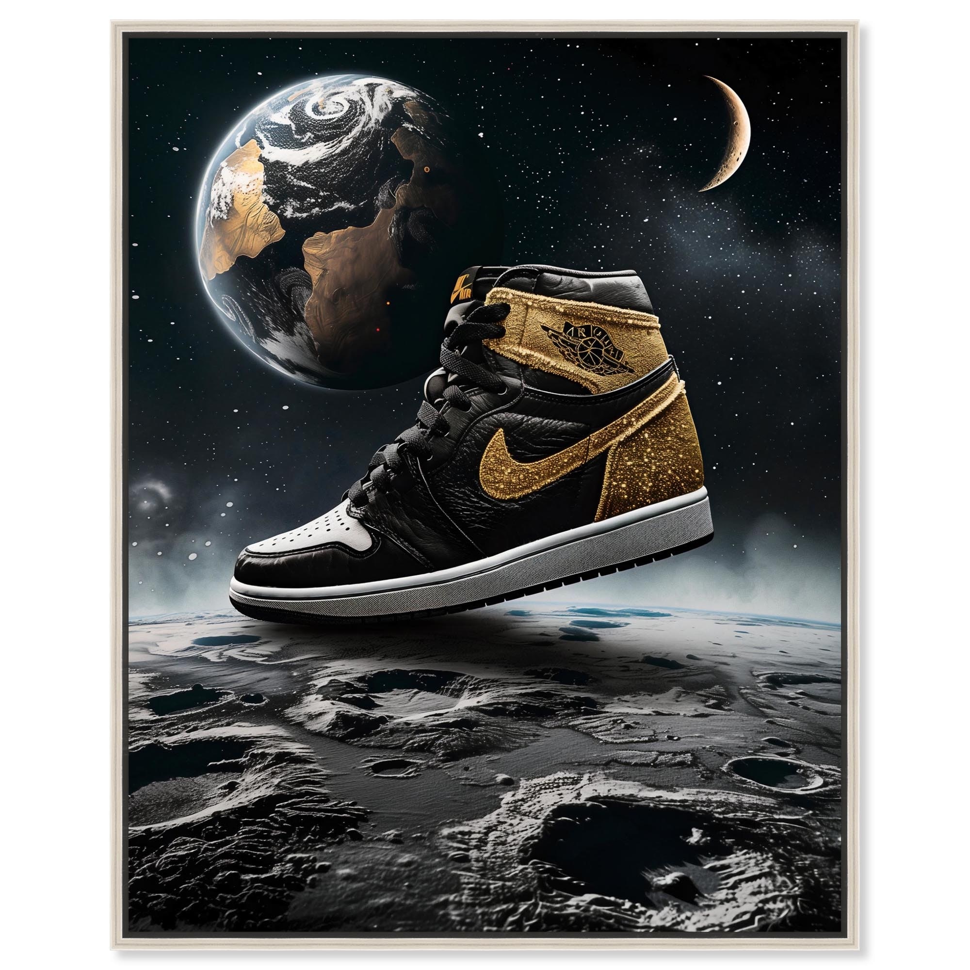 Out of this World Sneaker Canvas Modern Urban Prints by Art Remedy