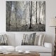preview thumbnail 3 of 15, Designart "Dark Morning in Forest Panorama" Large Canvas Art Print - Multi-color 40 in. wide x 30 in. high