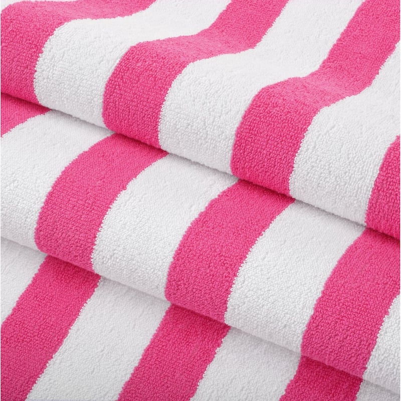 Arkwright California Cabana 4-Piece striped Beach Towel Set - 30x70