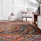 preview thumbnail 8 of 12, Nuloom Ardelle Colorful Swirl Shag Area Rug
