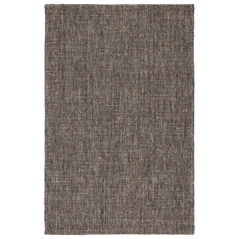Porch & Den De Baca Natural Solid Wool-blend Area Rug - 3' x 10' - Tan/Black - Runner