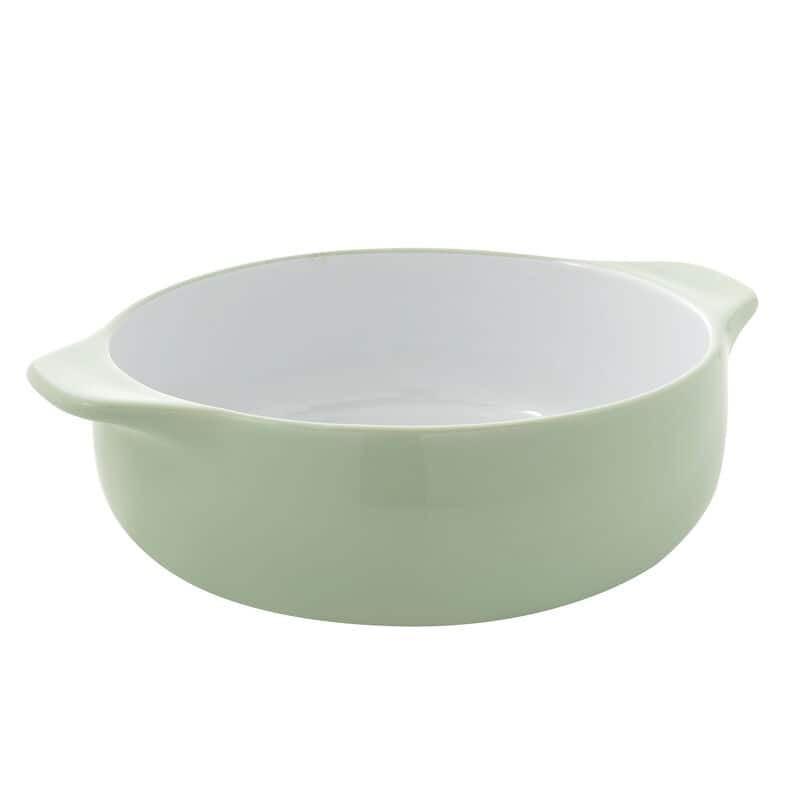 KitchenAid Vitrified Stoneware 8-Inch Round Baker, 2.25 Quart, Pistachio