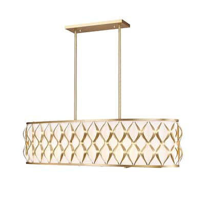 Harden 10 Light Linear Chandelier in Modern Gold - Modern Gold
