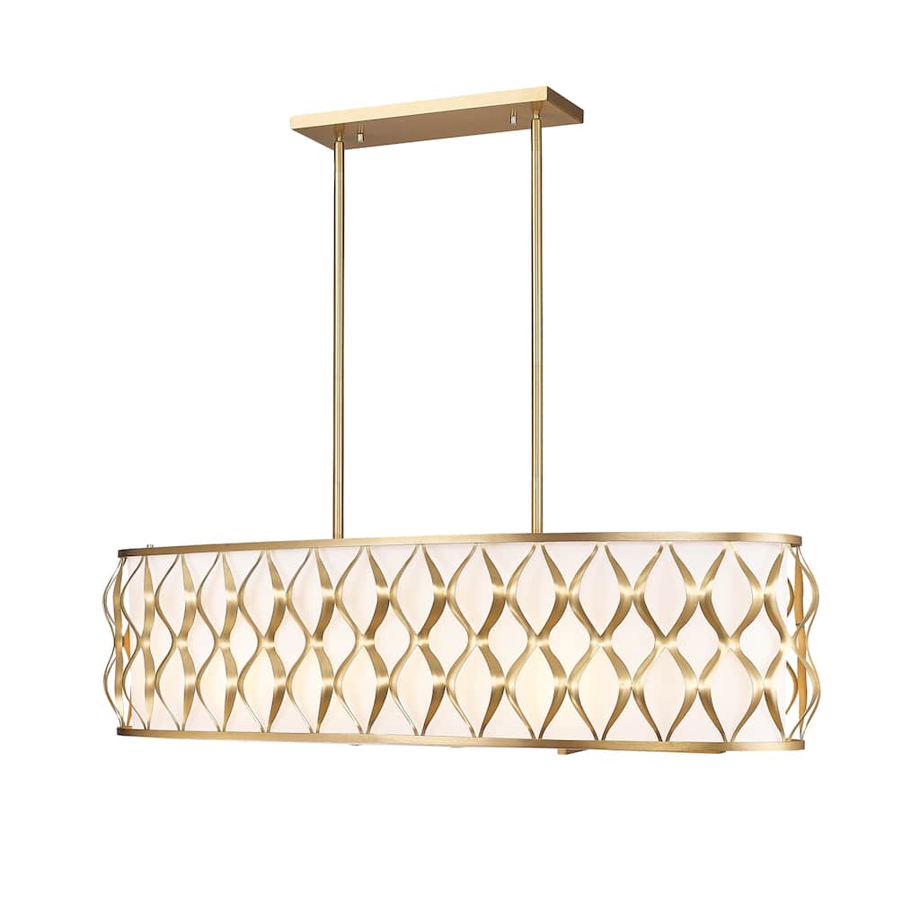 Harden 10 Light Linear Chandelier in Modern Gold - Modern Gold