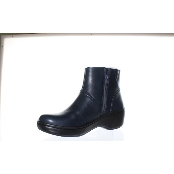 clarks womens navy boots