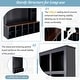 preview thumbnail 10 of 10, Modern Storage Rack with 6 Hooks, 4-in-1 Shoe Cabinet with 13 Adjustable Shelves, Ideal for Living Room, Entryway, Corridor