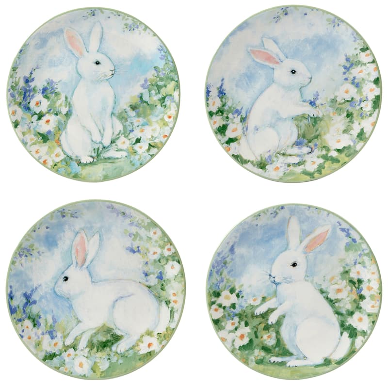 Certified International Easter Morning 16 piece Dinnerware Set, Service for 4 - 11" Dia. x 1"