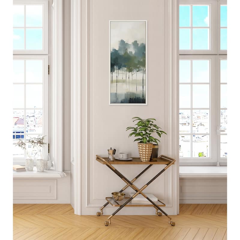Kate and Laurel Sylvie Whispering Trees I Framed Canvas by Amy Lighthall