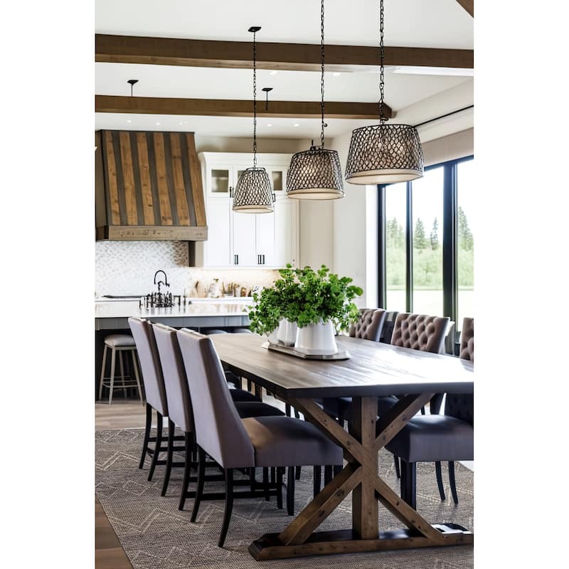 ECARPETGALLERY Braid weave Sienna Grey Wool Rug - 6'1 x 8'10