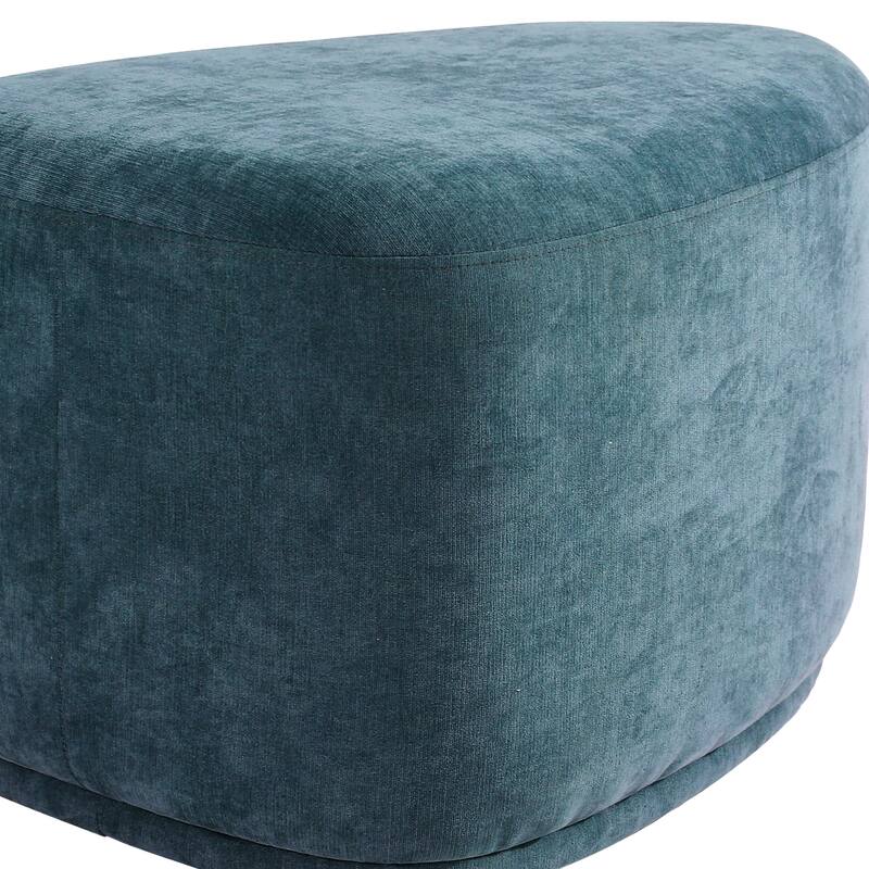 Modern Triangular Upholstered Accent Ottoman