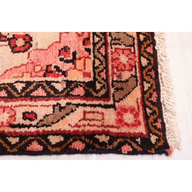 ECARPETGALLERY Hand-knotted Andelz Light Red Wool Rug - 2'7 x 9'8