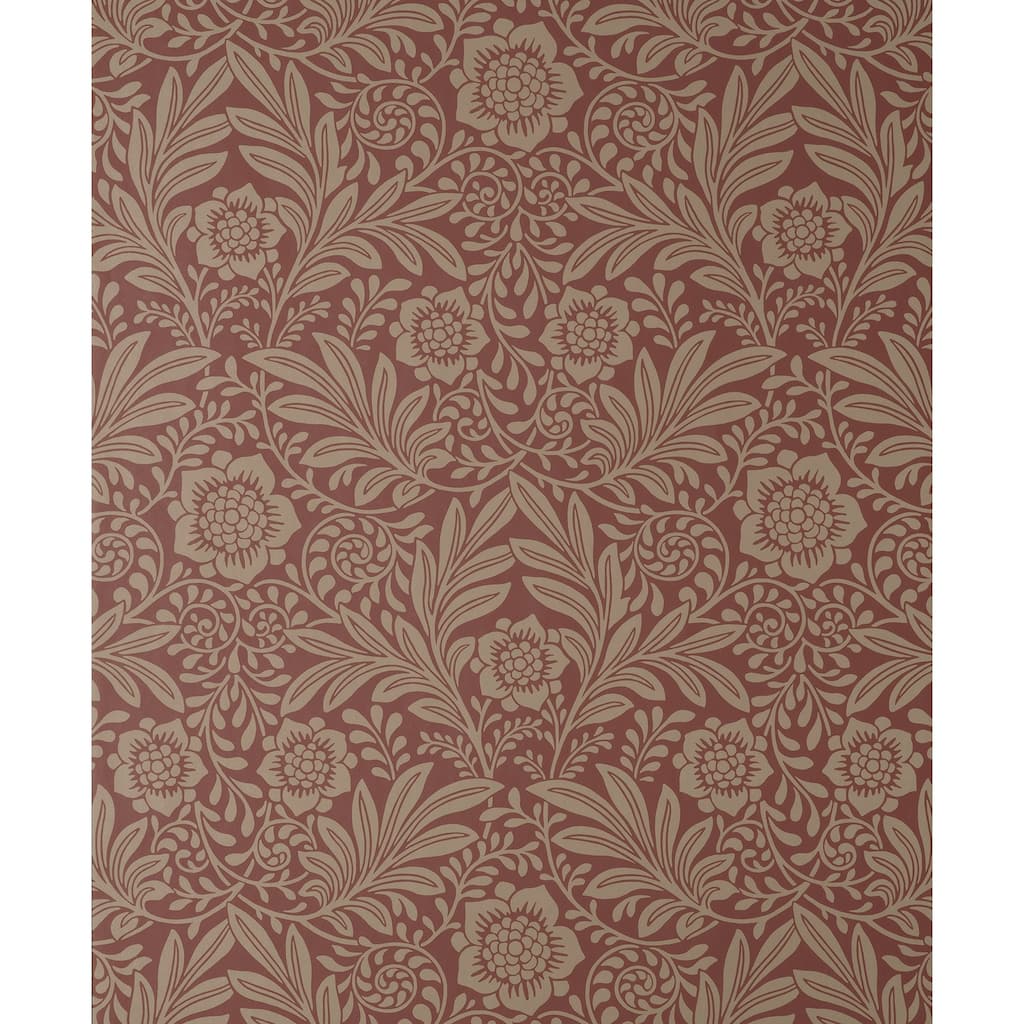 Fine Decor Camille Red Damask Wallpaper
