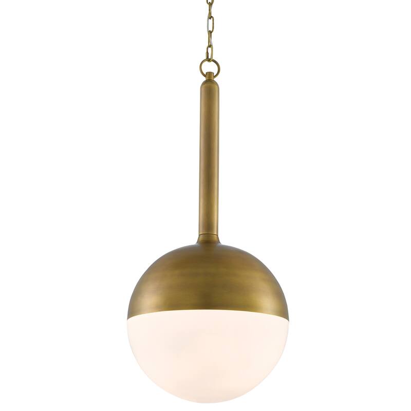 Currey & Company Moonward Brass Pendant - 29.5"h x 14"dia