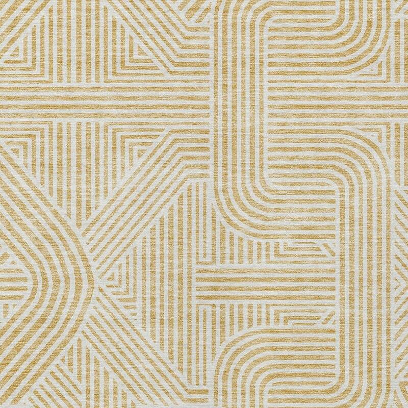 HomeRoots Abstract Transitional Rectangle Outdoor Rug