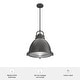preview thumbnail 9 of 8, Hunter Bridgemoor 18" 3-Light Pendant - Entry, Kitchen Island, Dining room - Modern Industrial, Farmhouse