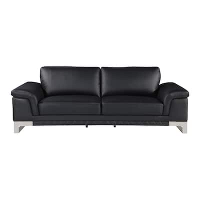 Top Grain Italian Leather Loveseat