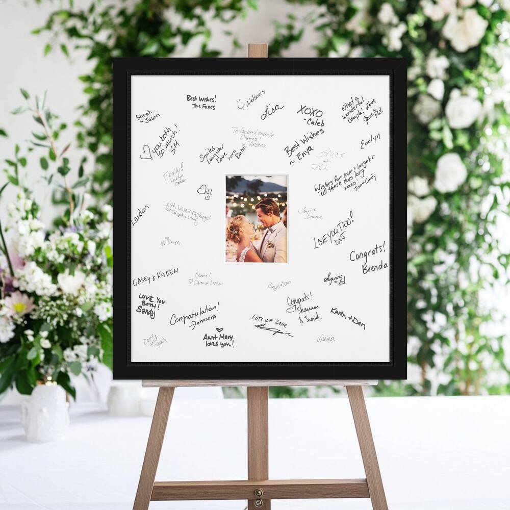 Avon Signature Mat Picture Frame - Autograph Photo Frame Guest Book Alternative for Weddings, Graduations, or Retirement