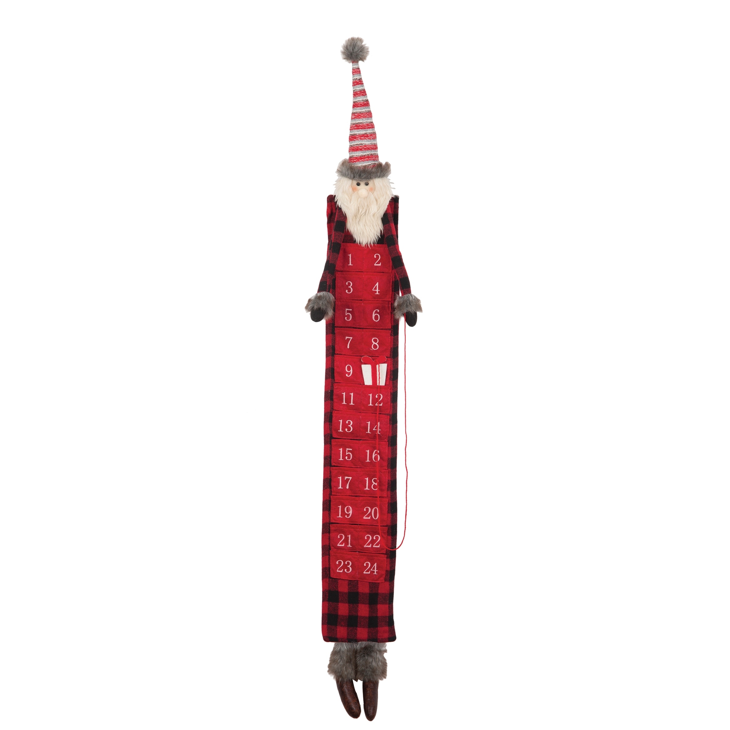 Buffalo Check Santa Christmas Advent Calendar