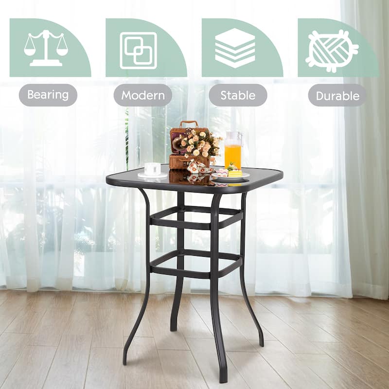 Futzca Patio Swivel Bar Bistro Set or Swivel Bar Stools