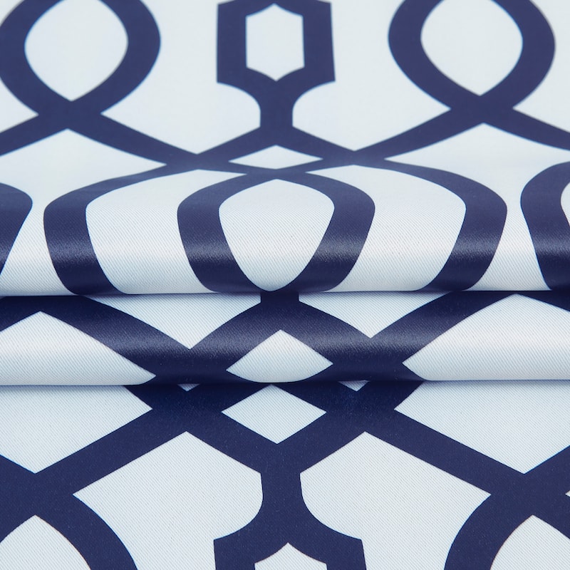 Dainty Home Trellis Blackout Thermal Insulated Grommet Single Panel Extra Wide Curtains - 54" x 84"