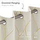 preview thumbnail 37 of 113, Deconovo Gold Line 52 Width Curtain Panel Pair (2 Panel)