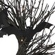 preview thumbnail 10 of 9, Haunted Hill Farm 15-In. Black Twig Battery-Operated Wreath with LED Lights and Flying Bats for Halloween Door
