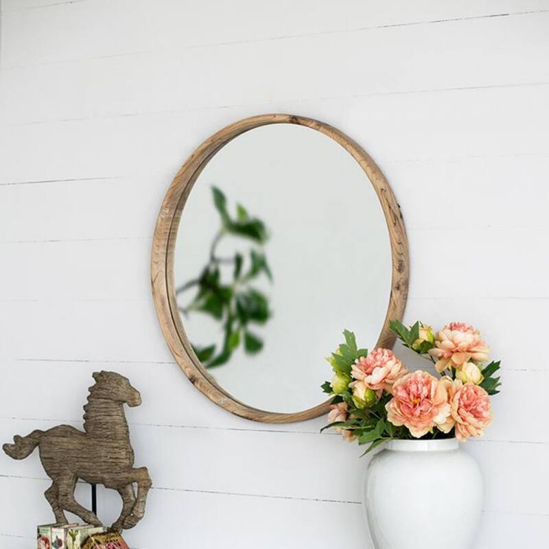 Round wall mirror for living room