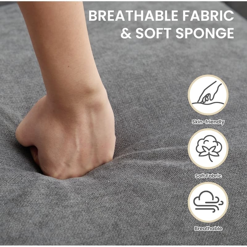 Modern U-Shaped Sectional Sofa with Reversible Chaise and Ottoman