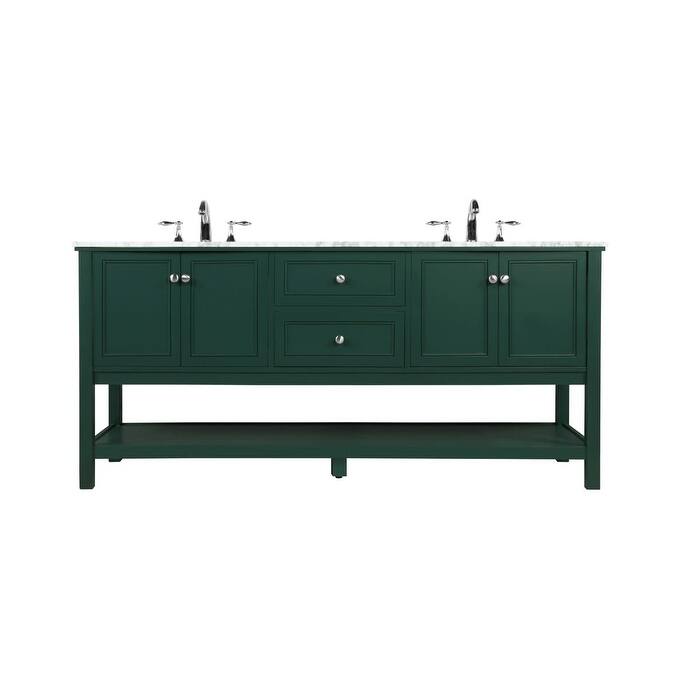 Elegant Lighting VF27072D Metropolis 72" Free Standing Double Basin