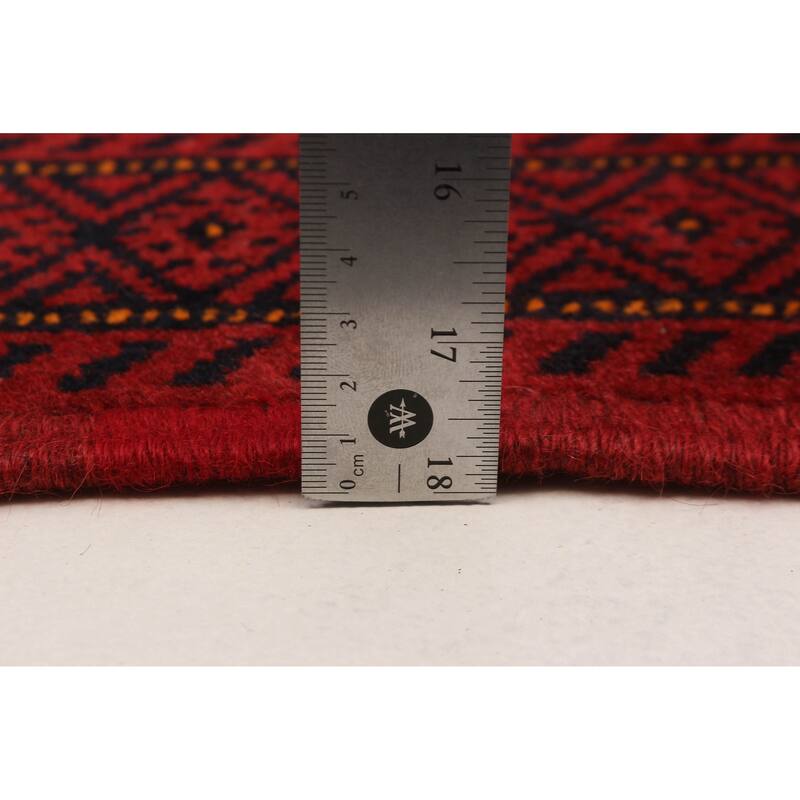 Teimani Red Rug 3'11" x 6'2" - 3'11 x 6'2