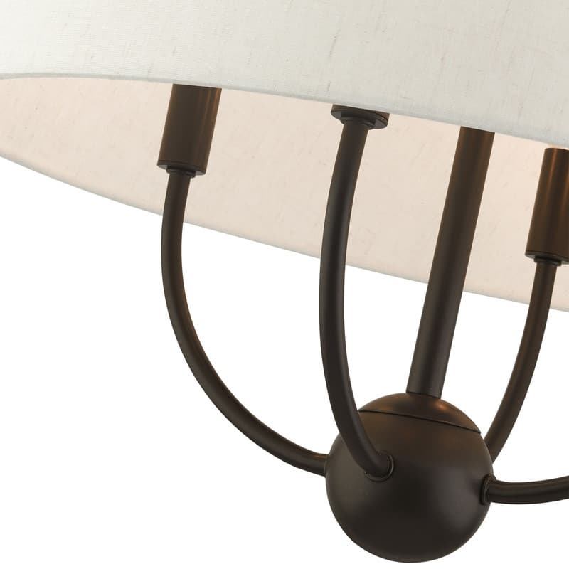Livex Lighting 4-light English Bronze Pendant Chandelier, 49444-92 - 18"W x 18.75"H