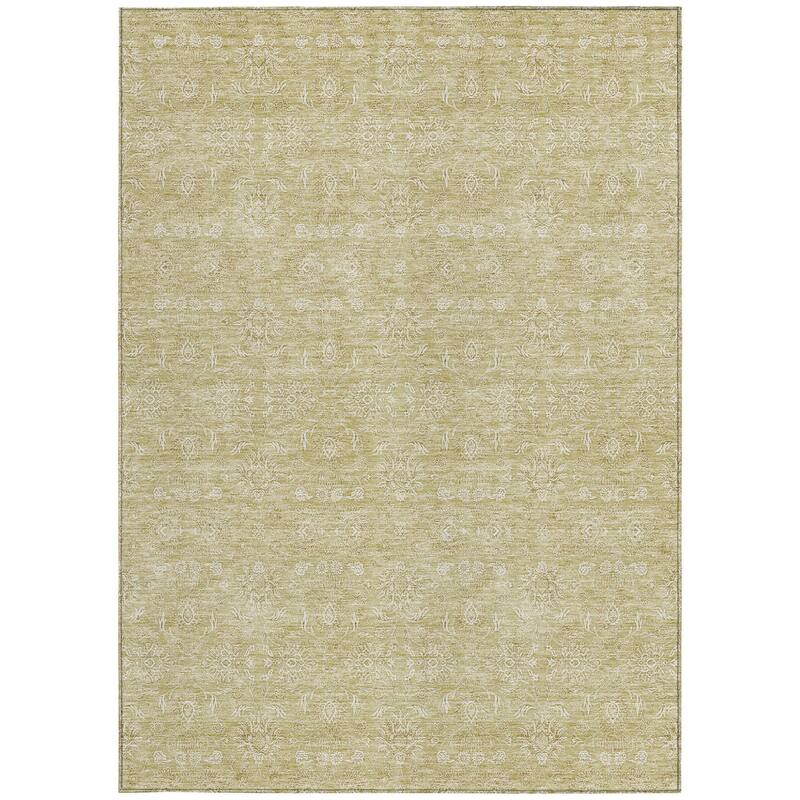 HomeRoots Floral Transitional Rectangle Outdoor Rug