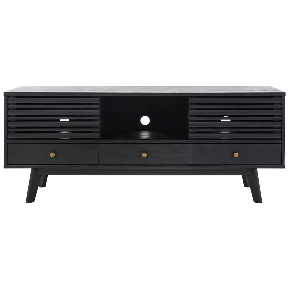 SAFAVIEH Ciera 3-Drawer Entertainment TV Media Stand (65" Flatscreen TV) - 58.7 In. x 15.2 In. x 23.9 In. - 59Wx15Dx24H