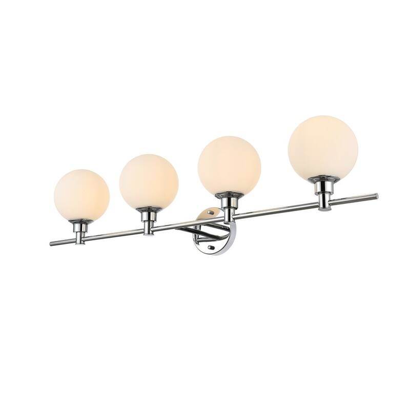 Corda 1 Light Black and Frosted White Bath Sconce