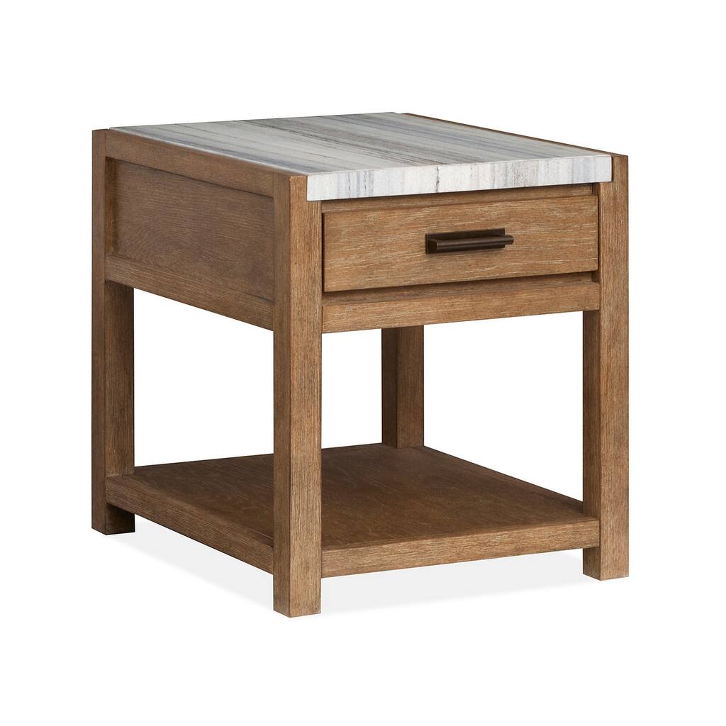Magnussen Home Plum Creek Sierra Brown Rectangular End Table - 22''W x 26''D x 24''H