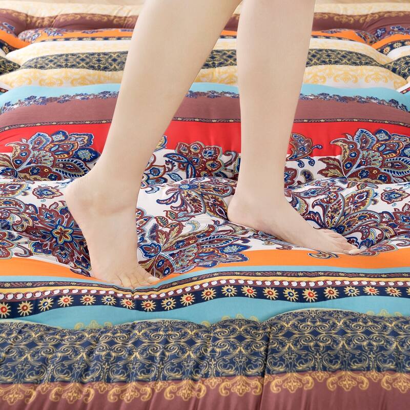 Boho Floral Pattern Japanese Floor Futon Mattress