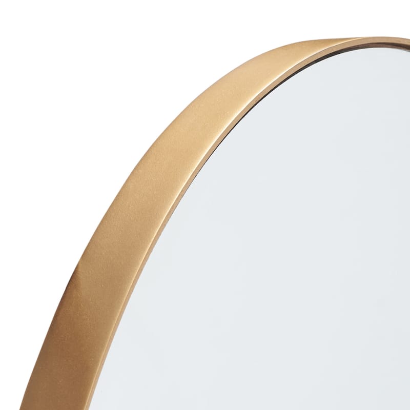 SAFAVIEH Britny 32-inch Arch-Crowned Top Gold Mirror - 20.3" W x 1" D x 31.8" H - 20Wx1Dx32H