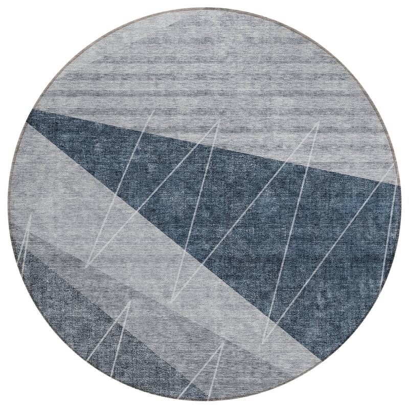 Machine Washable Indoor/ Outdoor Chantille Modern Prism Rug