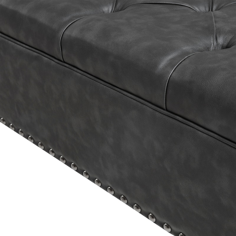Madison Park Alice Tufted Square Cocktail Ottoman