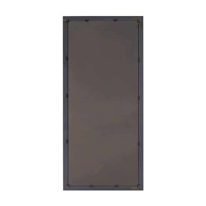 Grey Wood Modern Wall Mirror