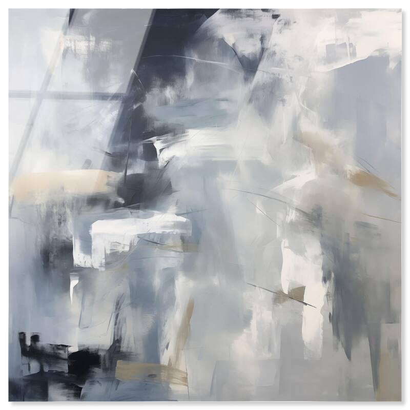 Contemplative Blues II Acrylic by Art Remedy, Ready to Hang - 20" x 20"