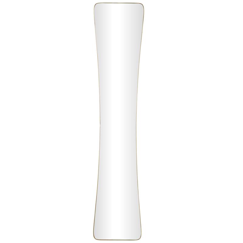 Black or Gold Metal Tall Abstract Room Wall Mirror