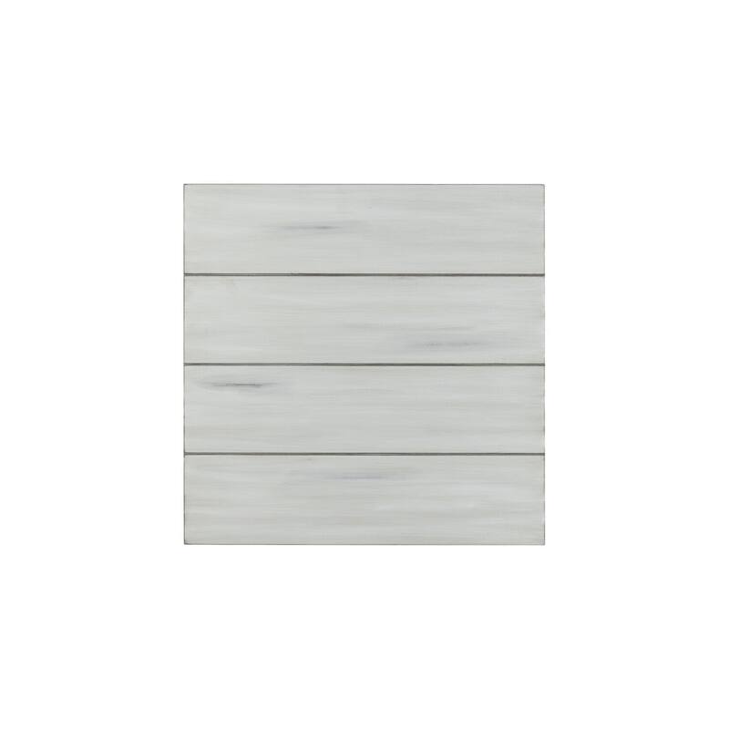 22 in. White Square Wood End Table, Sturdy Build End Side Table for Living Rooms
