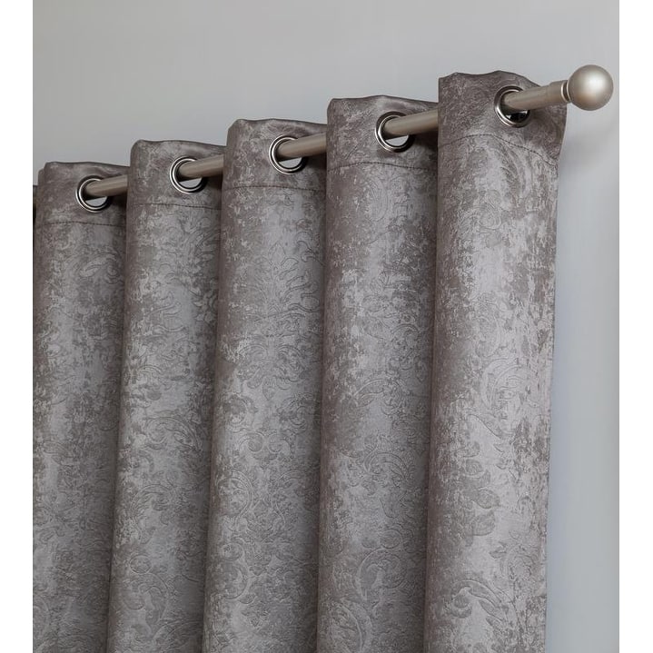 Gracewood Hollow Plakalo Embossed Thermal-weaved Blackout Grommet Drapery Curtains