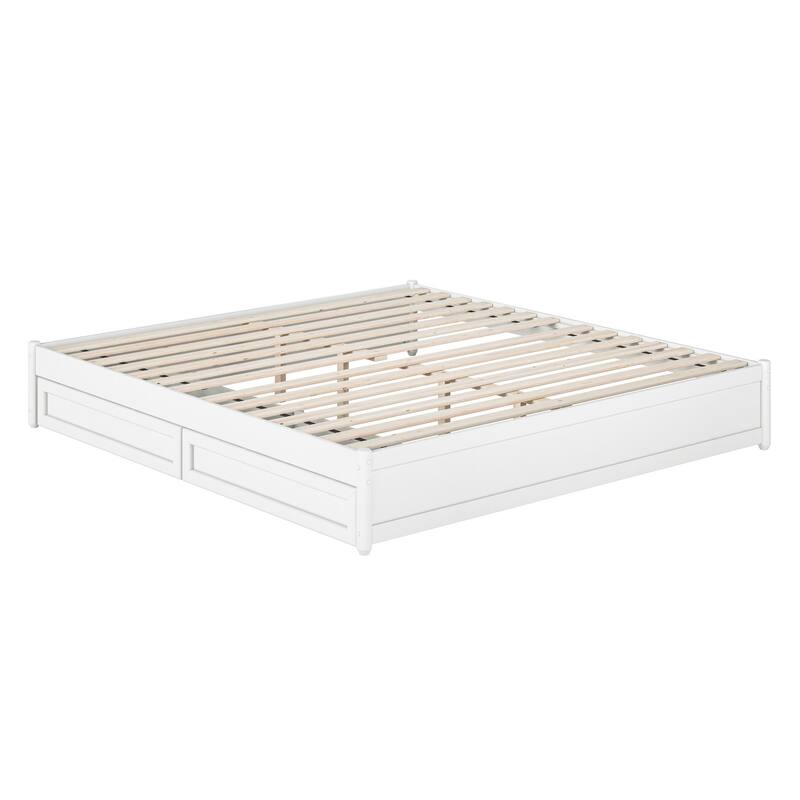Barcelona Panel Platform Bed with Storage Drawers