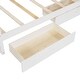 preview thumbnail 9 of 7, Twin over Twin Size Bunk Bed with 2-Drawers and Ladders, White